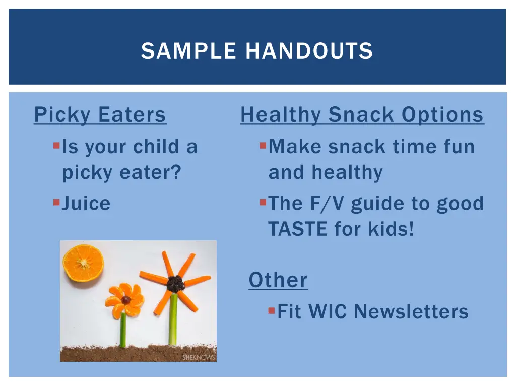 sample handouts