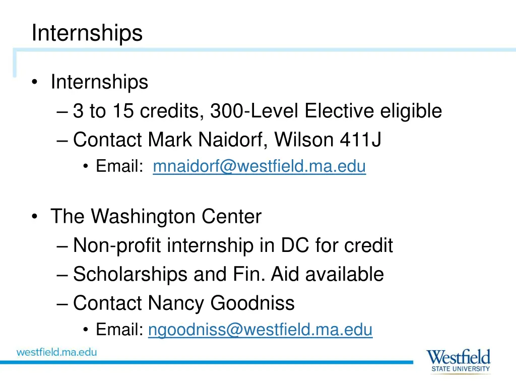 internships