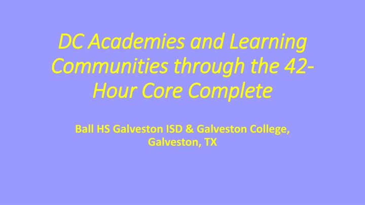 dc academies and learning dc academies