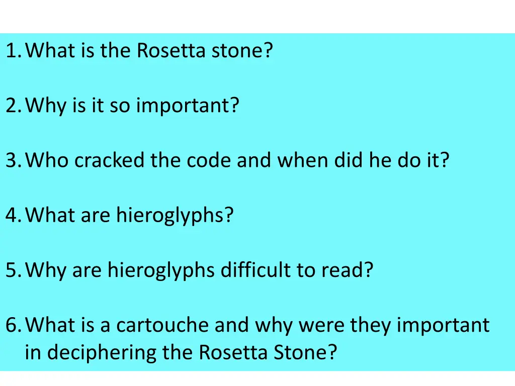 1 what is the rosetta stone