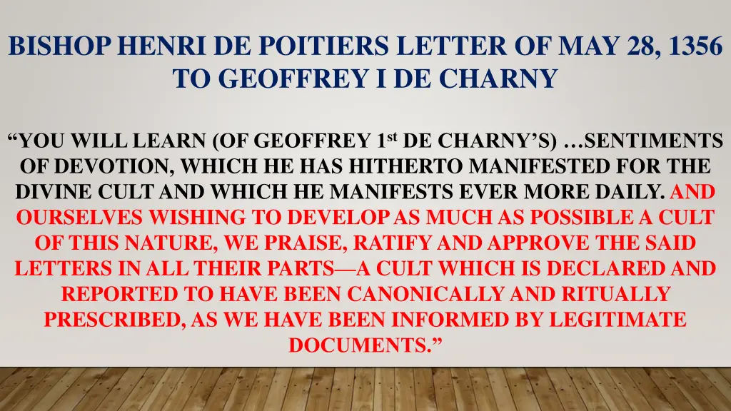 bishop henri de poitiers letter of may 28 1356