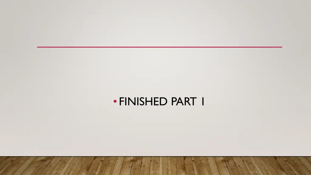 finished part 1