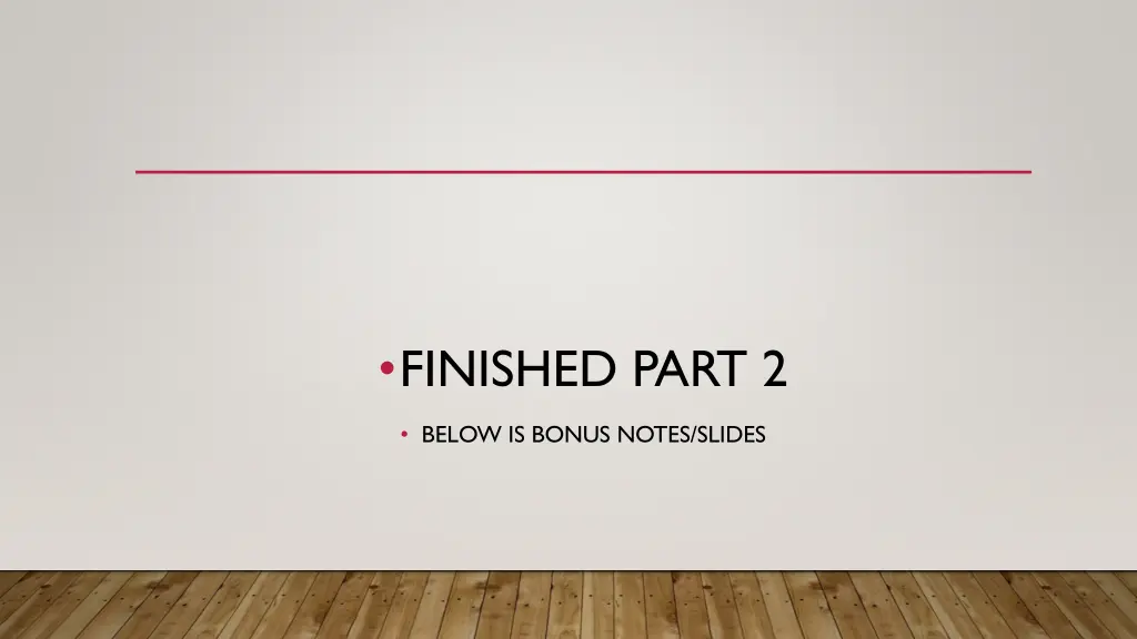 finished part 2