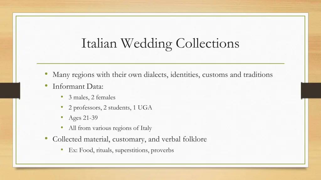 italian wedding collections