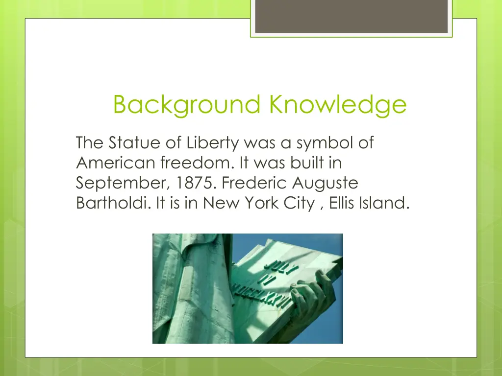 background knowledge