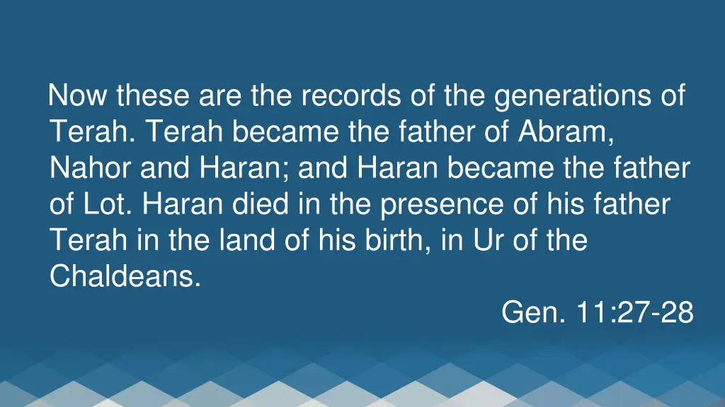 now these are the records of the generations 1