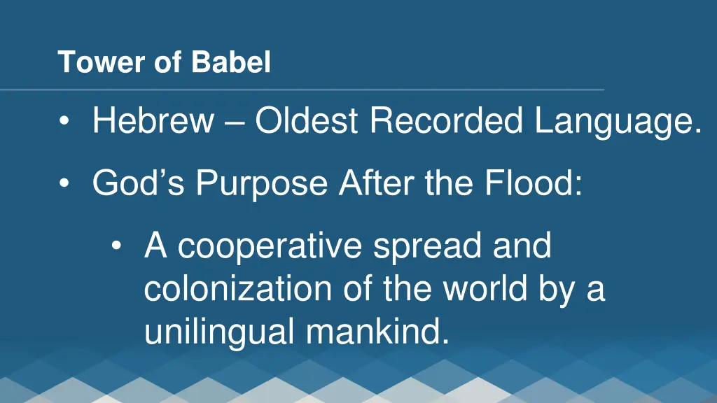 tower of babel