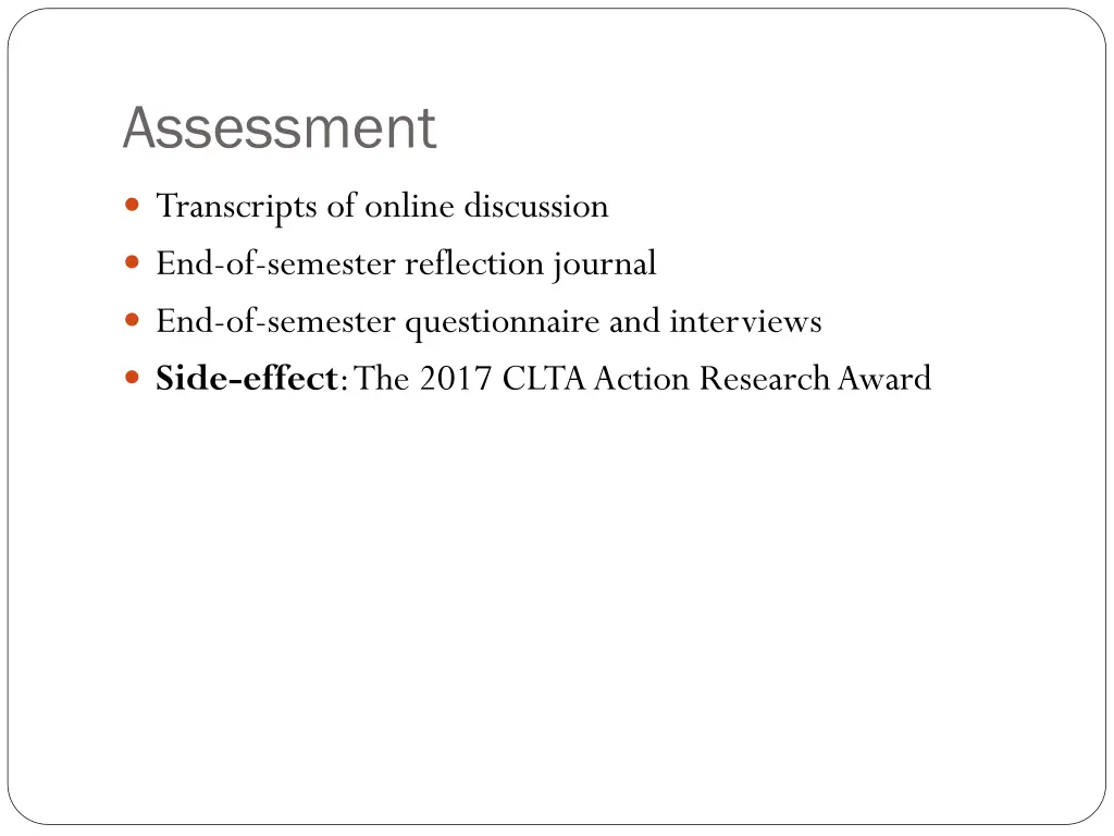 assessment