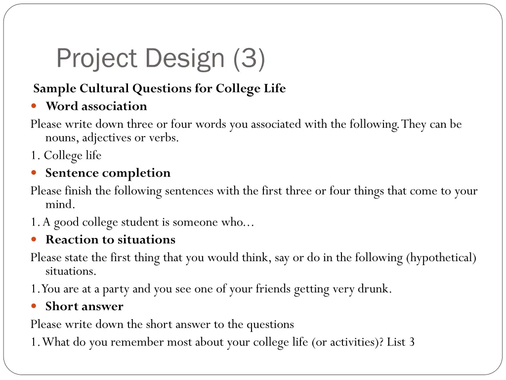 project design 3