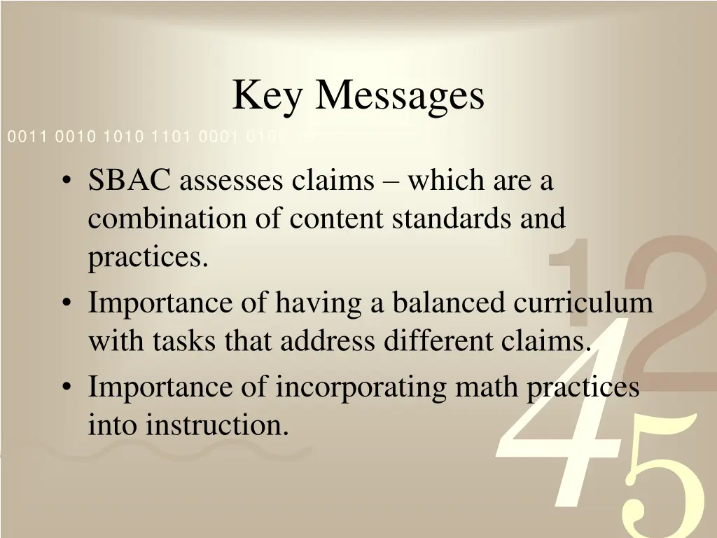 key messages