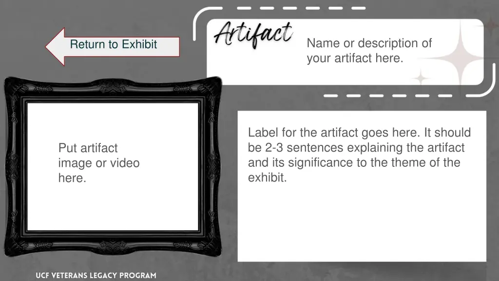 name or description of your artifact here 6