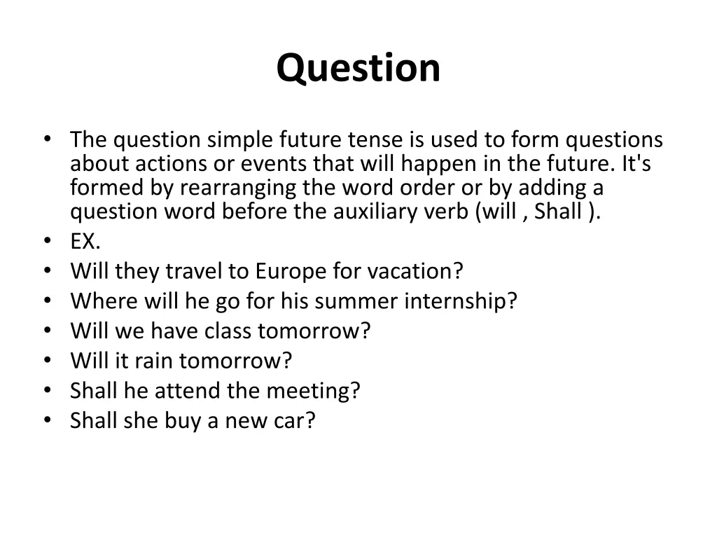 question