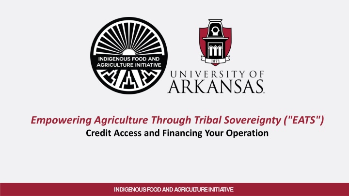 empowering agriculture through tribal sovereignty