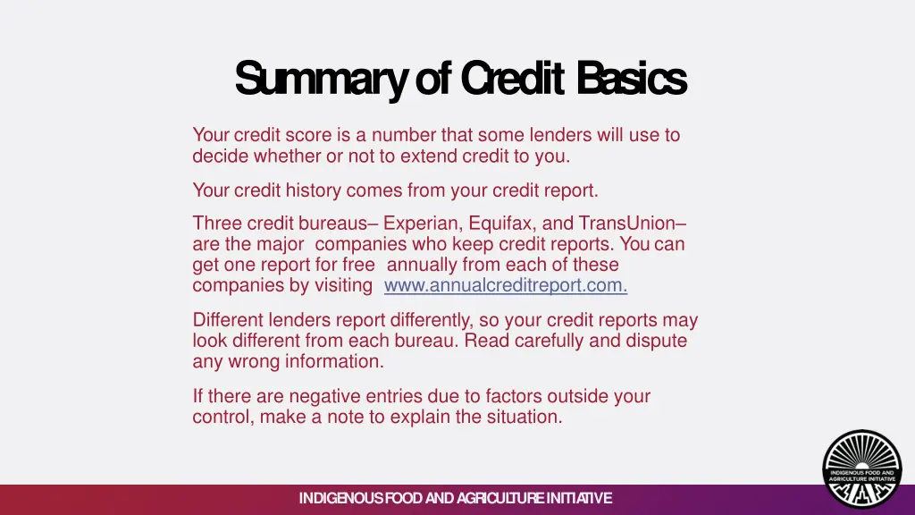 summaryofcreditbasics