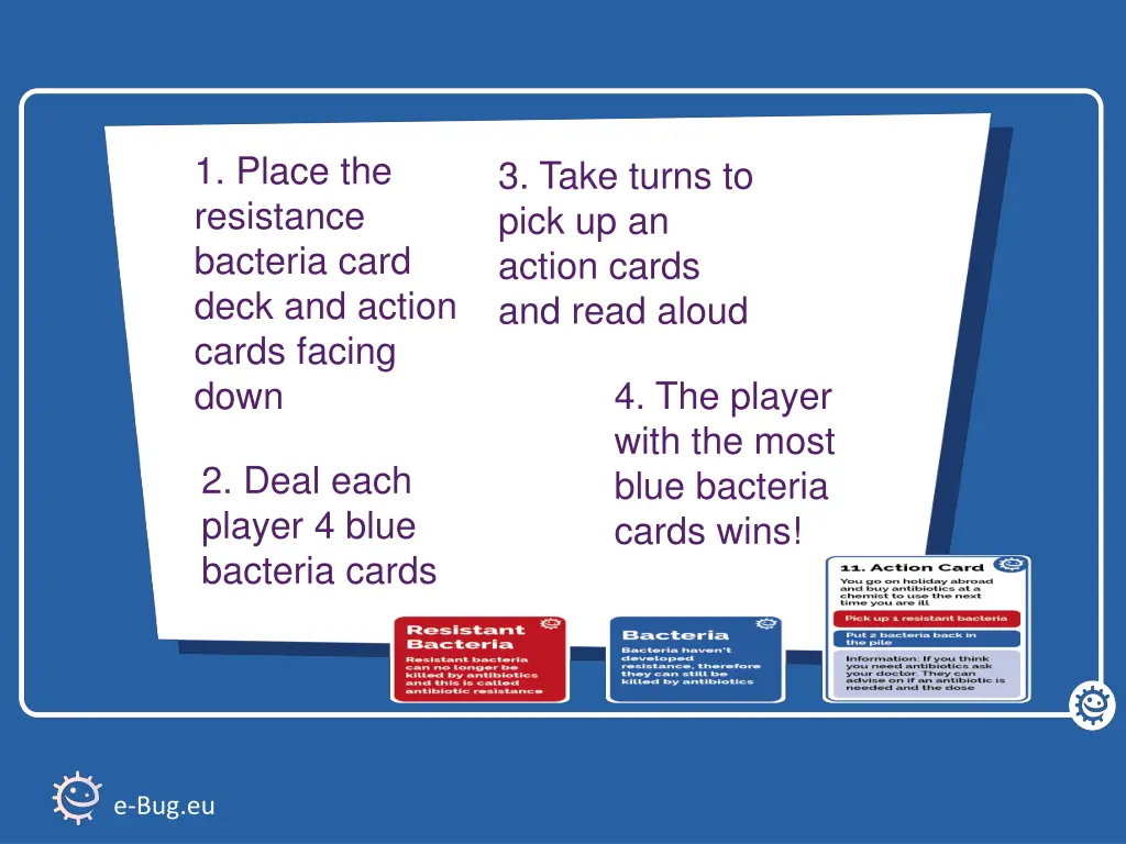1 place the resistance bacteria card deck