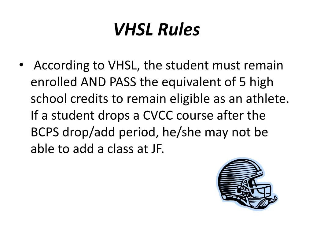 vhsl rules