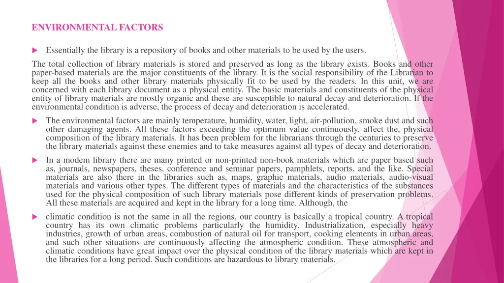 environmental factors