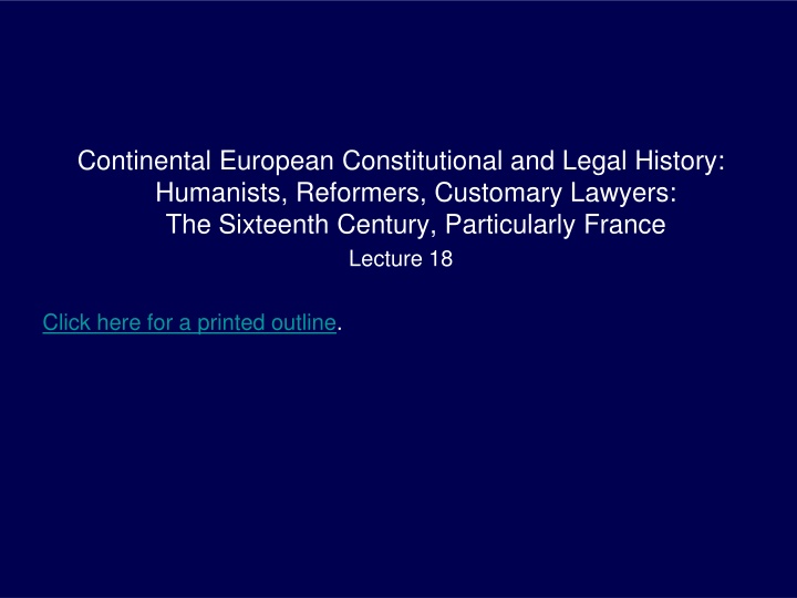 continental european constitutional and legal