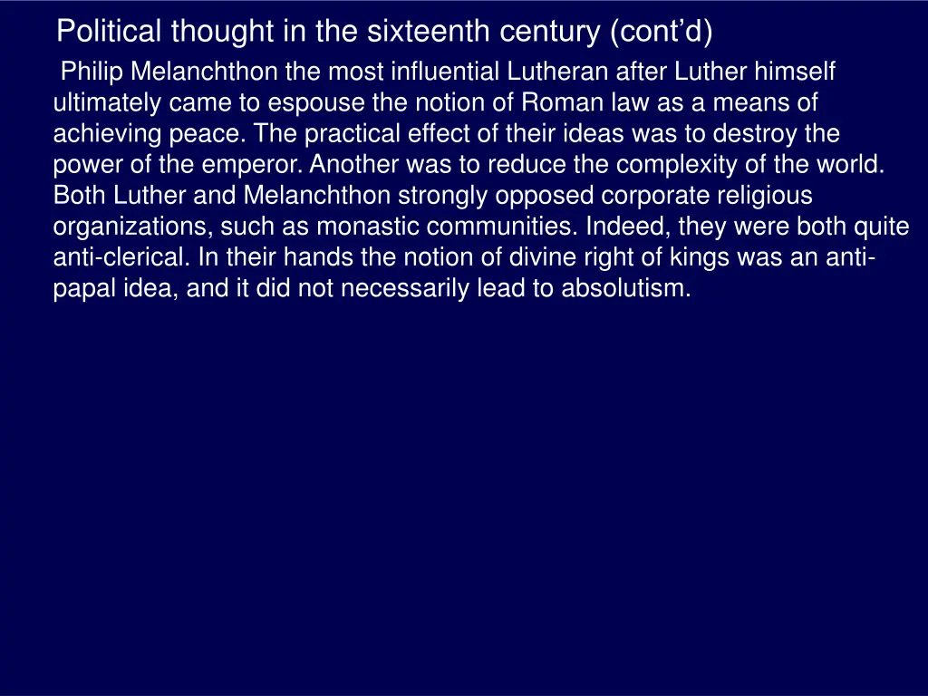 political thought in the sixteenth century cont 6