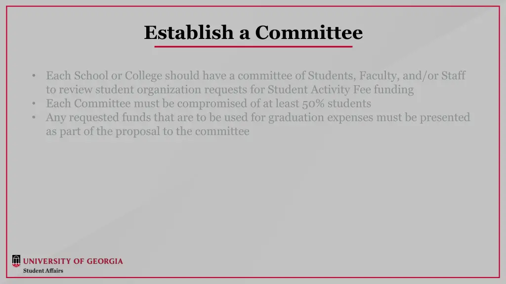 establish a committee