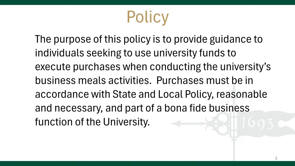 policy