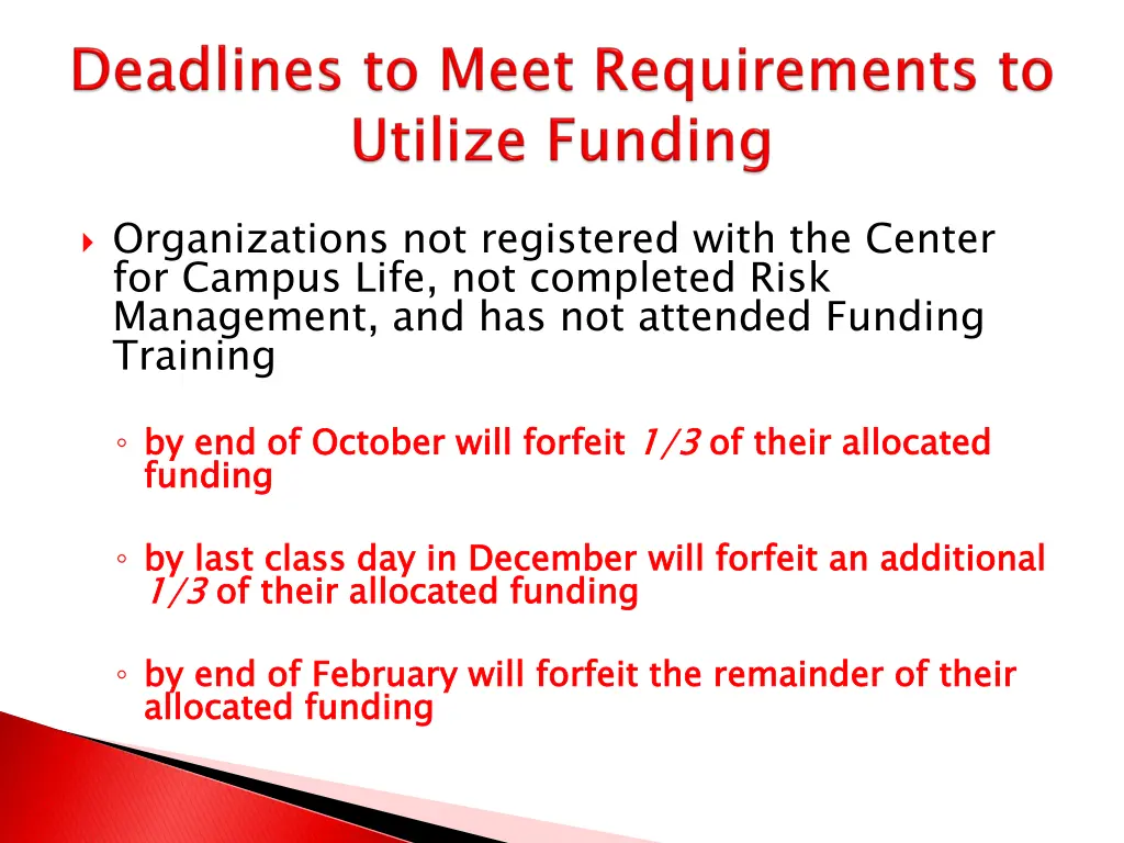 organizations not registered with the center