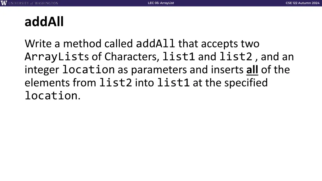 lec 05 arraylist 4