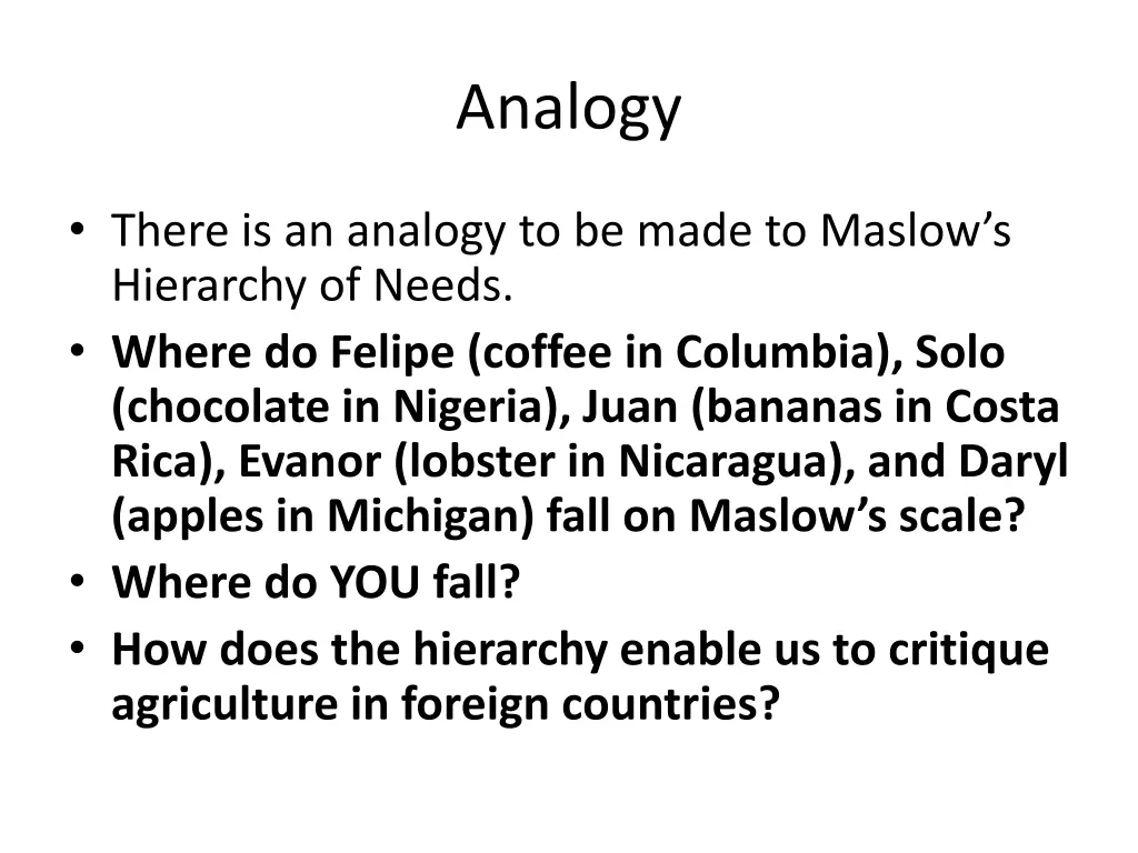 analogy