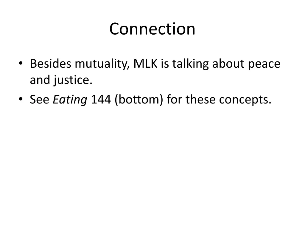 connection