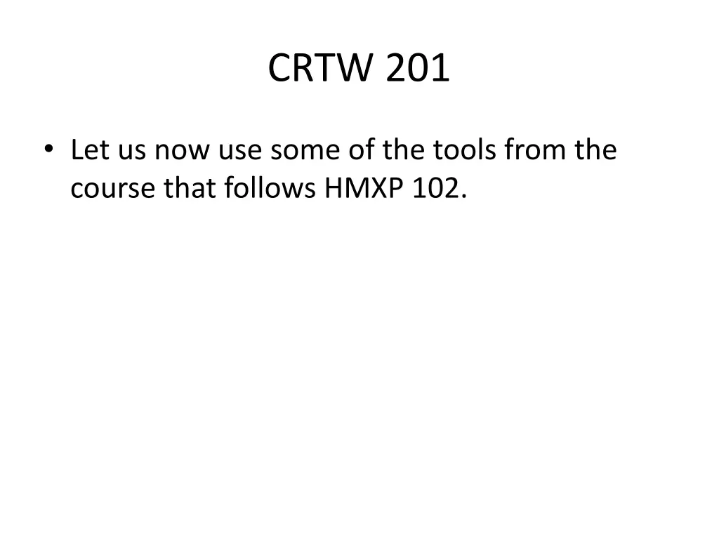 crtw 201