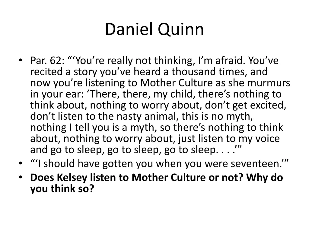 daniel quinn