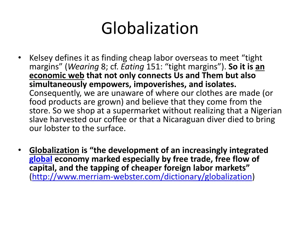 globalization