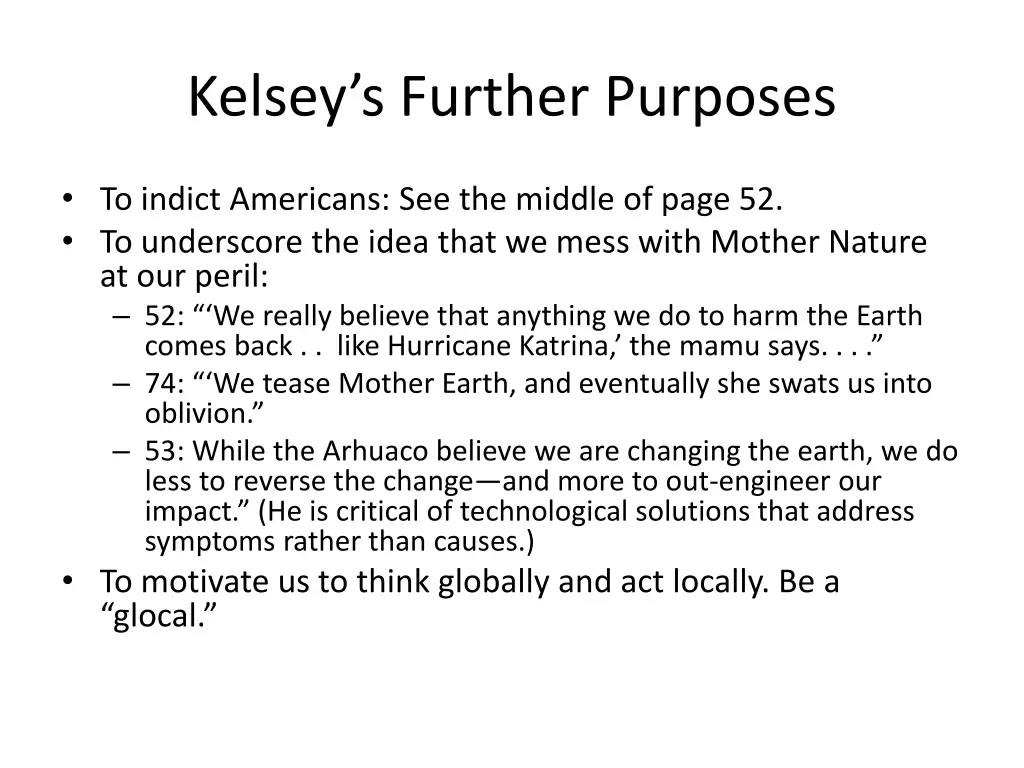 kelsey s further purposes