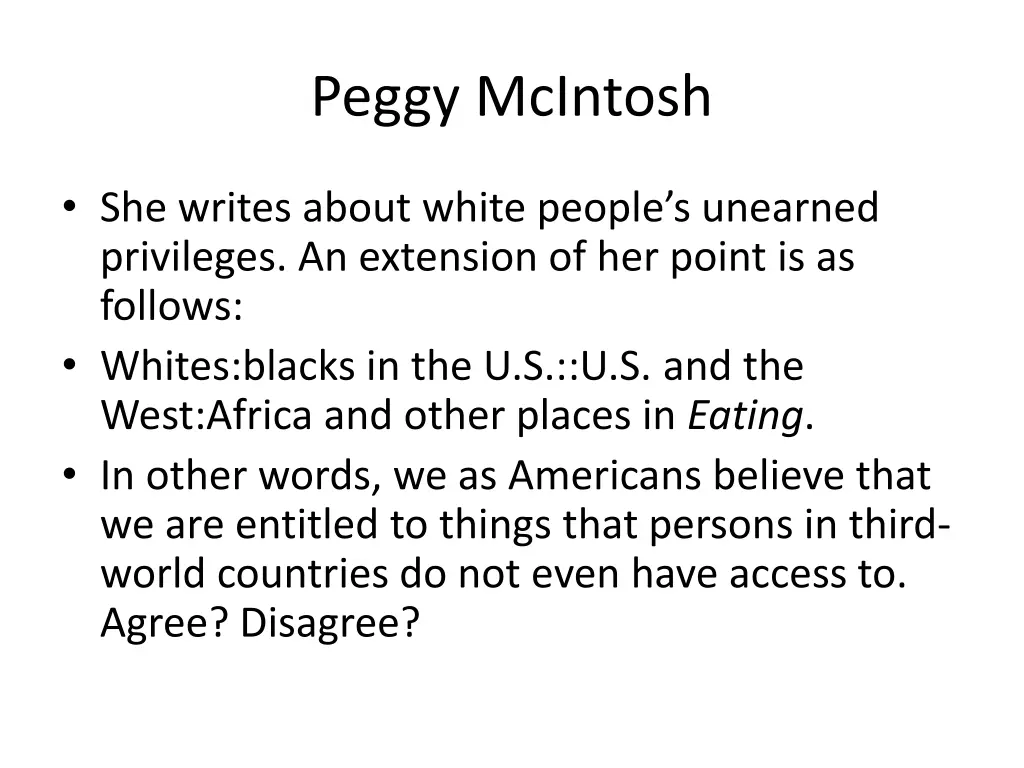peggy mcintosh