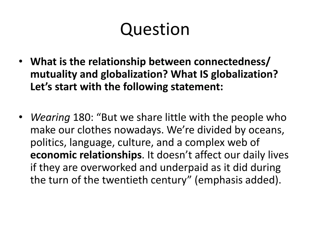 question