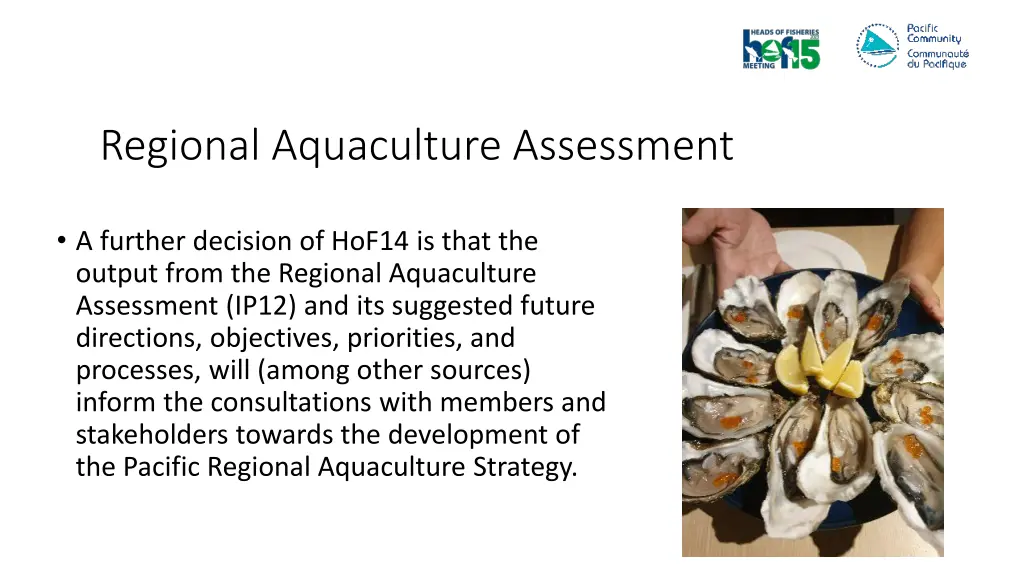 regional aquaculture assessment