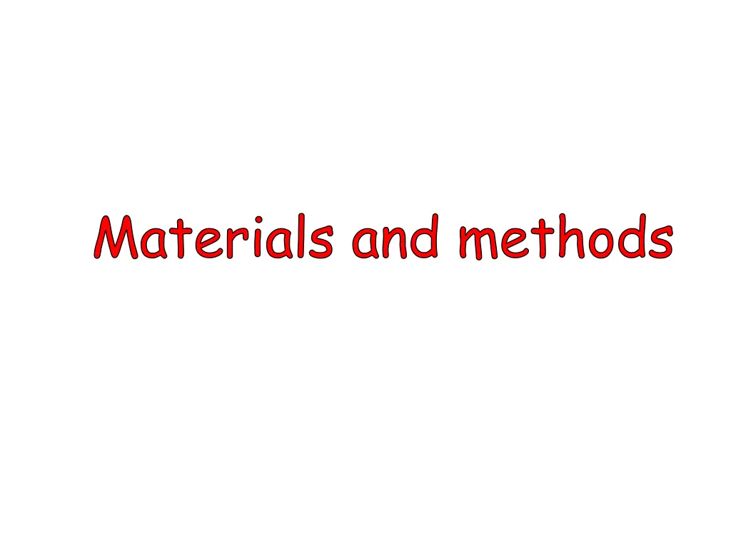 materials and methods