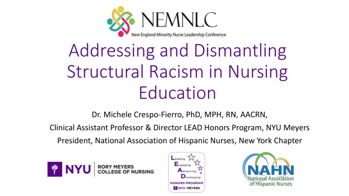 addressing and dismantling structural racism