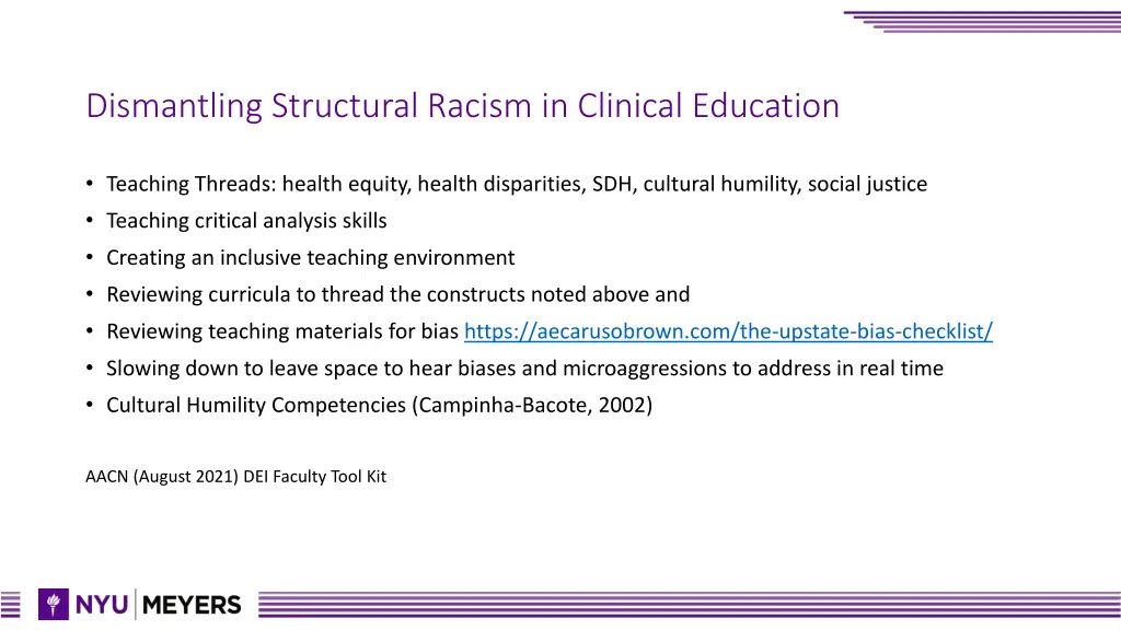 dismantling structural racism in clinical