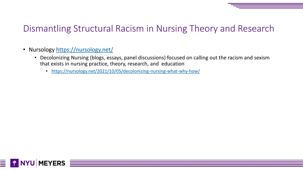 dismantling structural racism in nursing theory