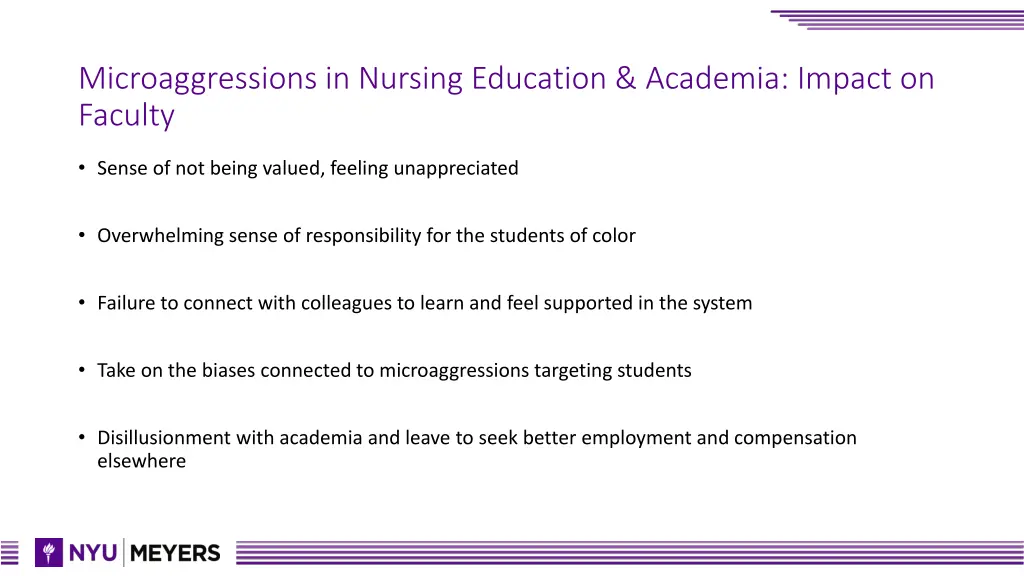 microaggressions in nursing education academia 1