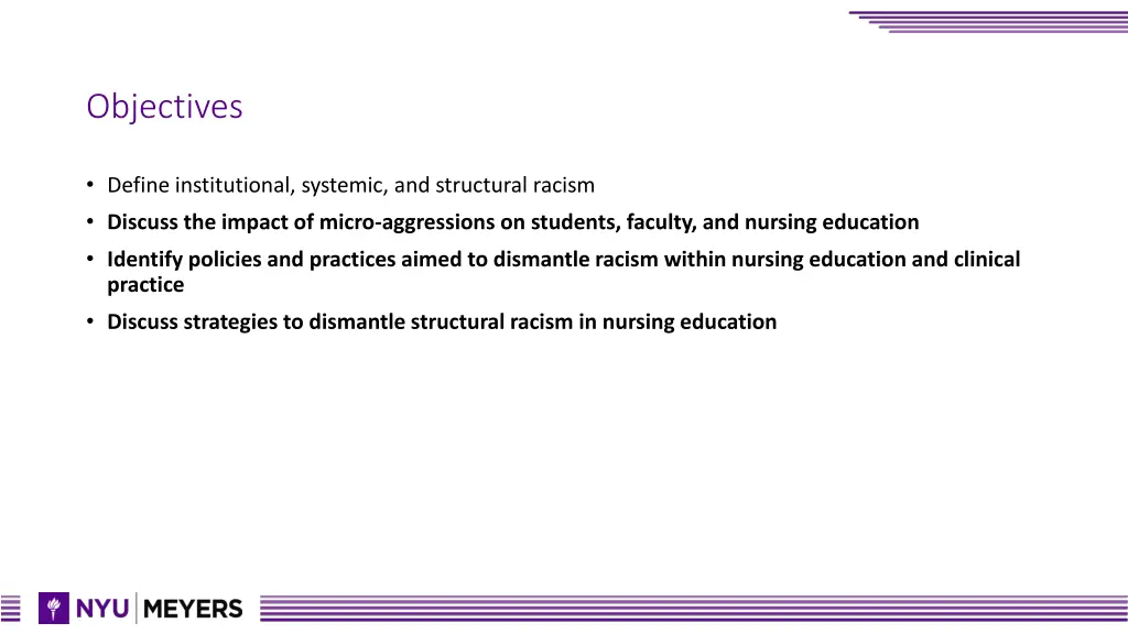 objectives