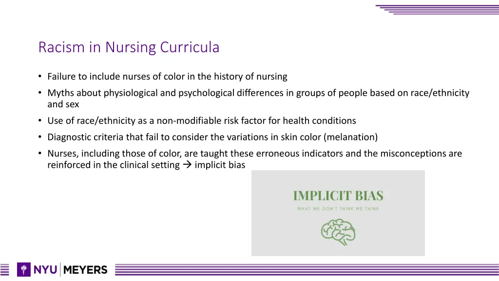 racism in nursing curricula