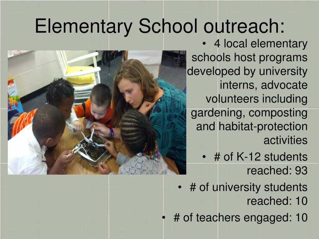 elementary school outreach