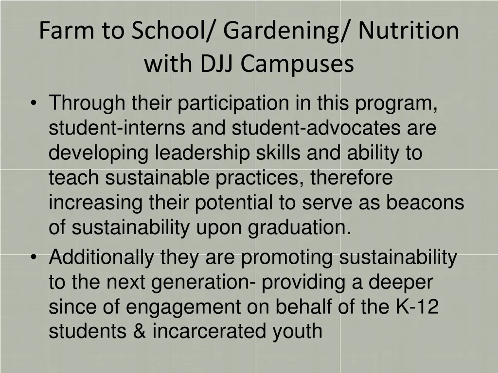 farm to school gardening nutrition with