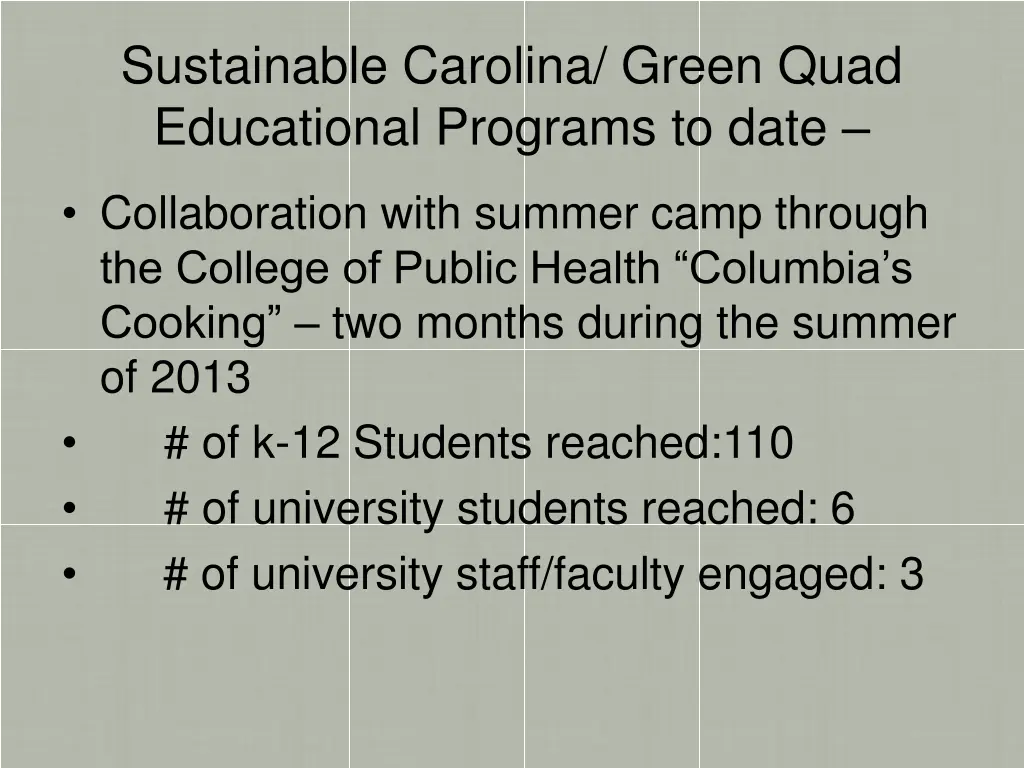 sustainable carolina green quad educational