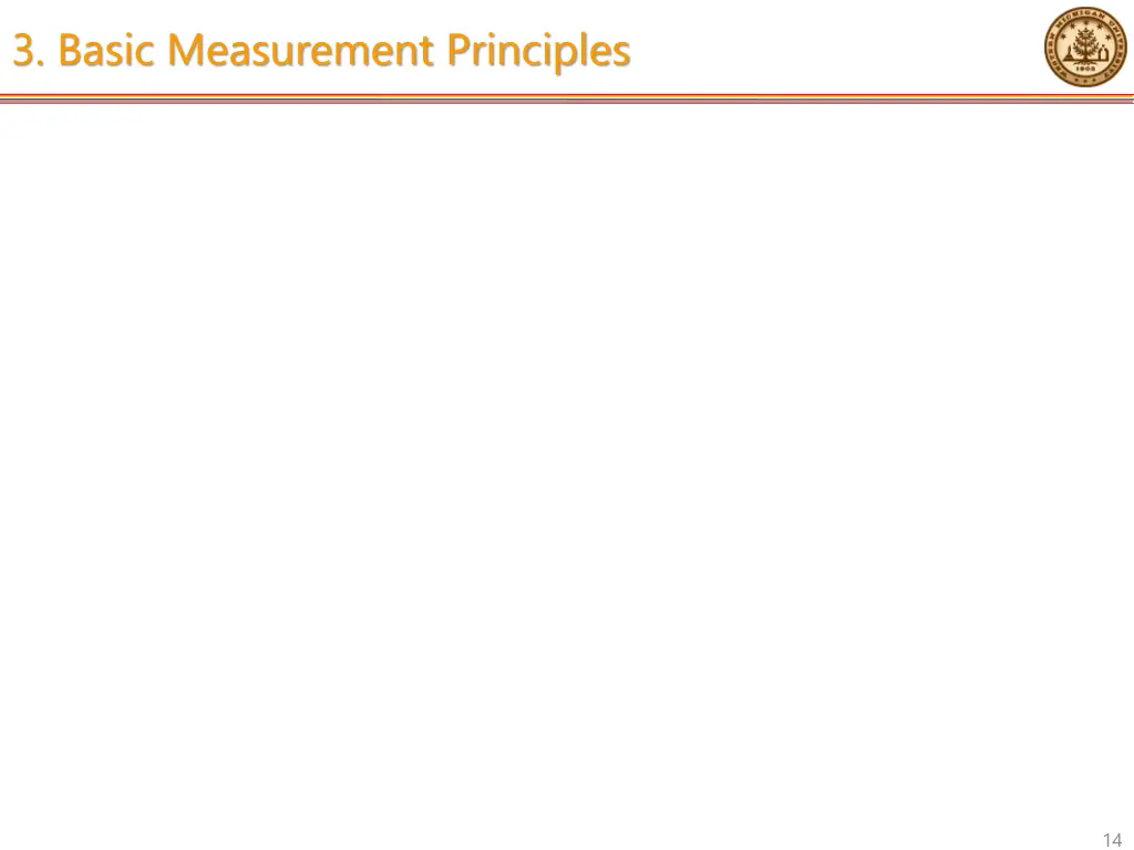 3 basic measurement principles