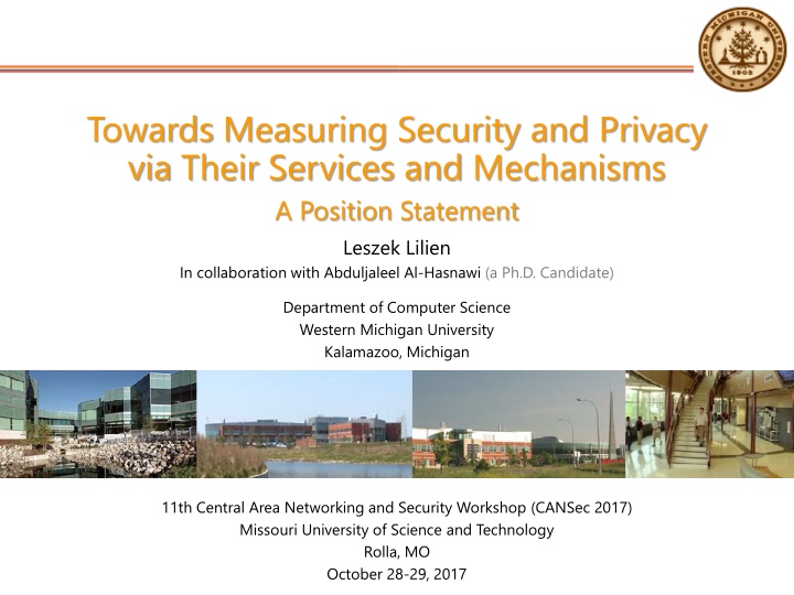 towards measuring security and privacy via their