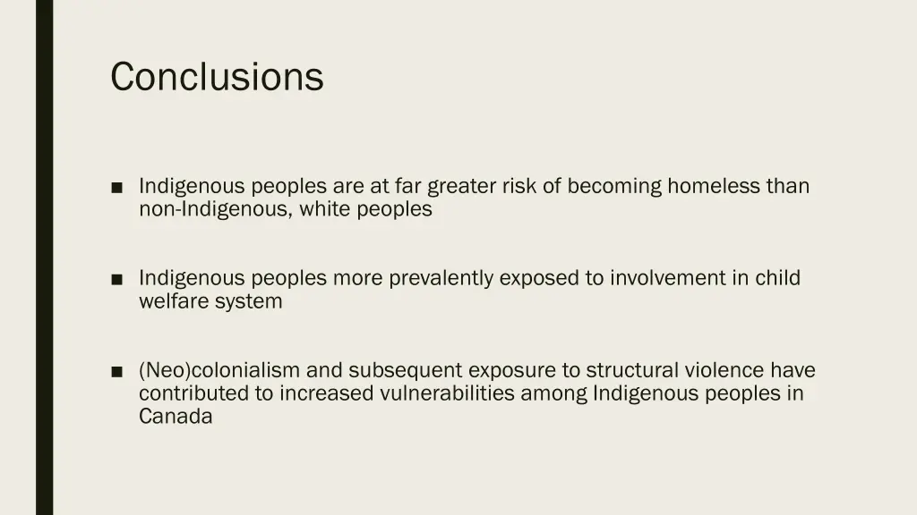 conclusions