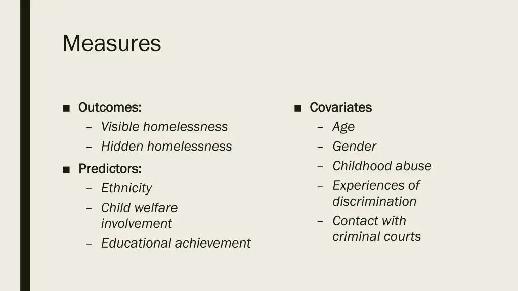 measures